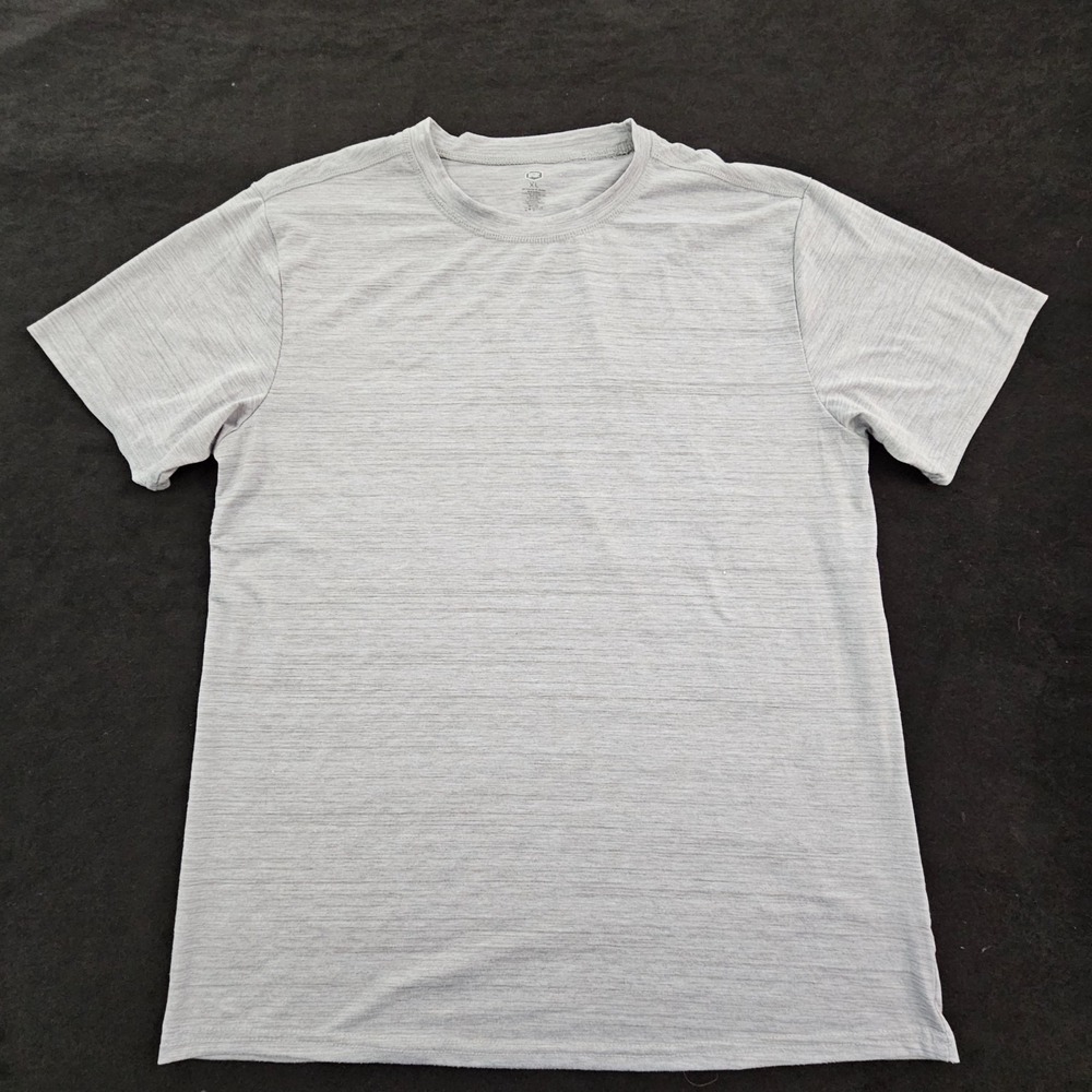 Berkley Jensen Gray Short Sleeve Polyester Blend Performance T-Shirt Men's XL